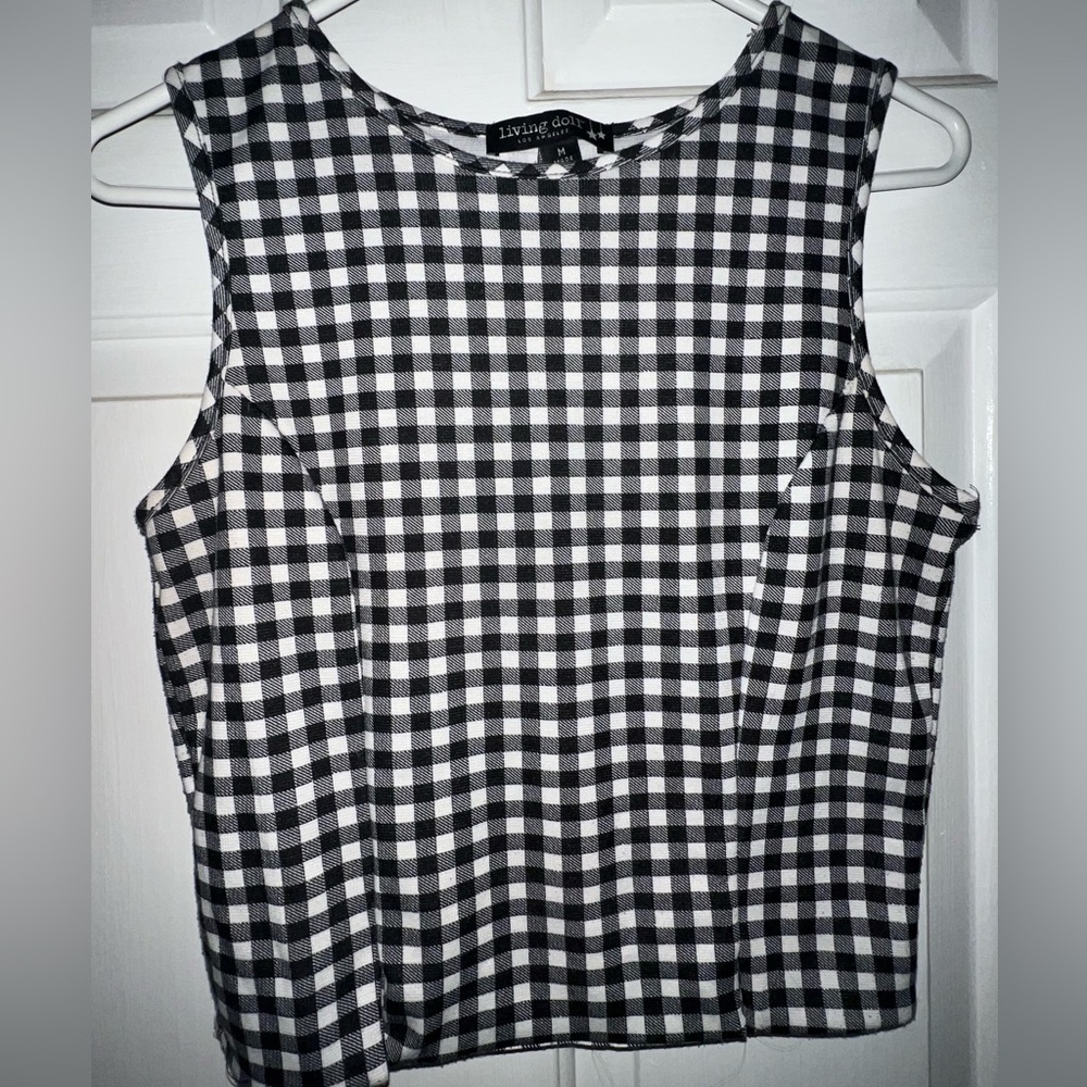 Black & White Crop Top